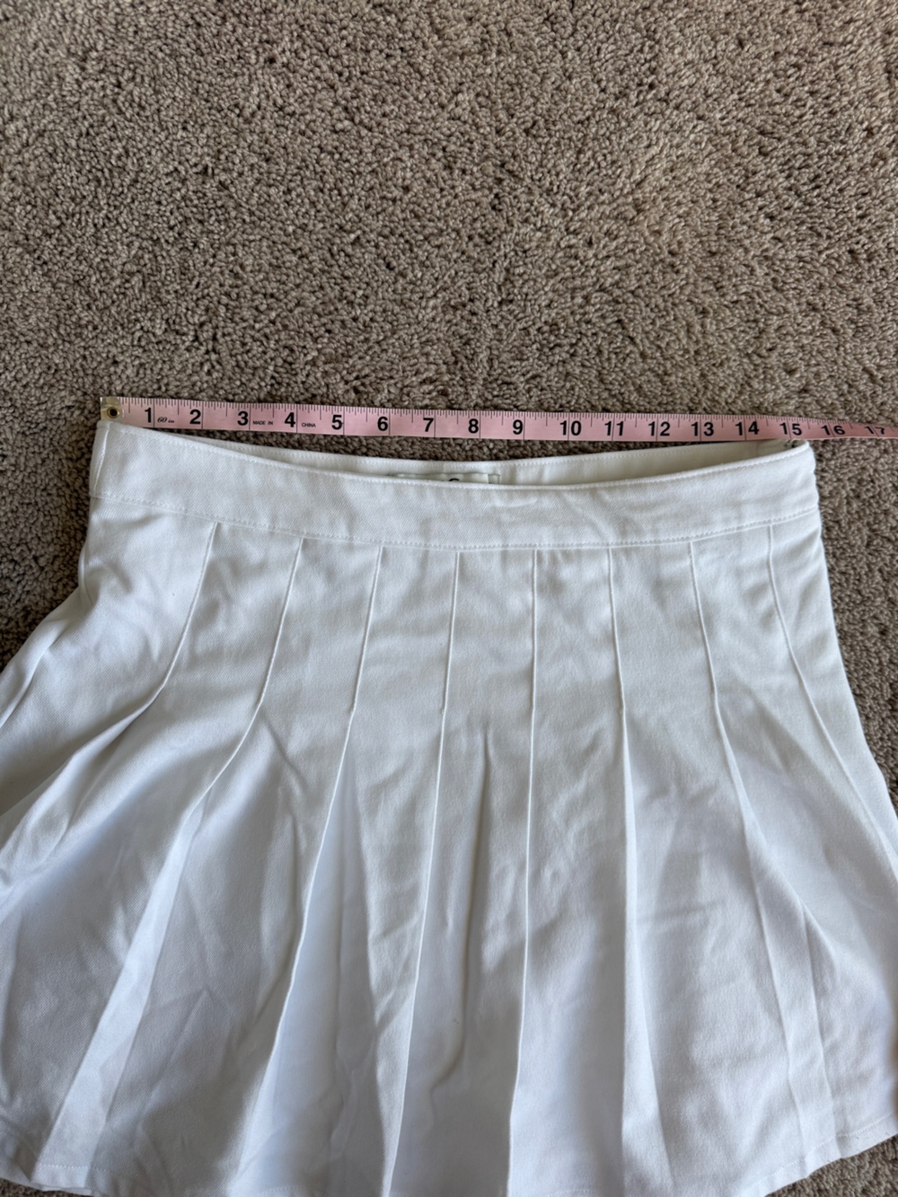 Hollister White Pleated Circle Skater tennis mini Skirt - Picture 7 of 9